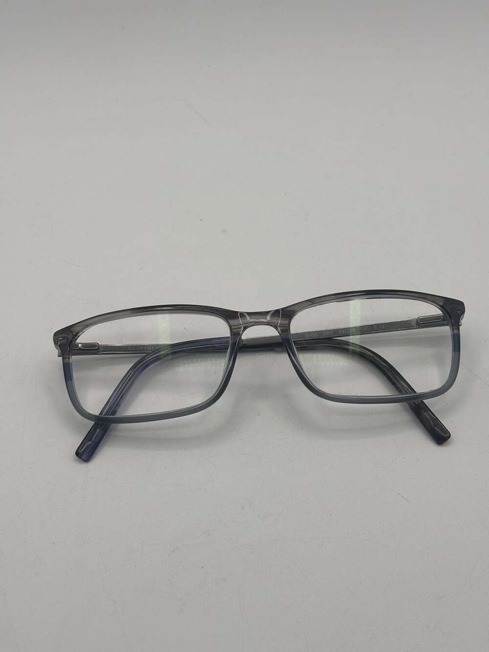 Geoffrey Beene G533 Gry 55-18-145 B Rectangle Eyeglasses Gray Frame